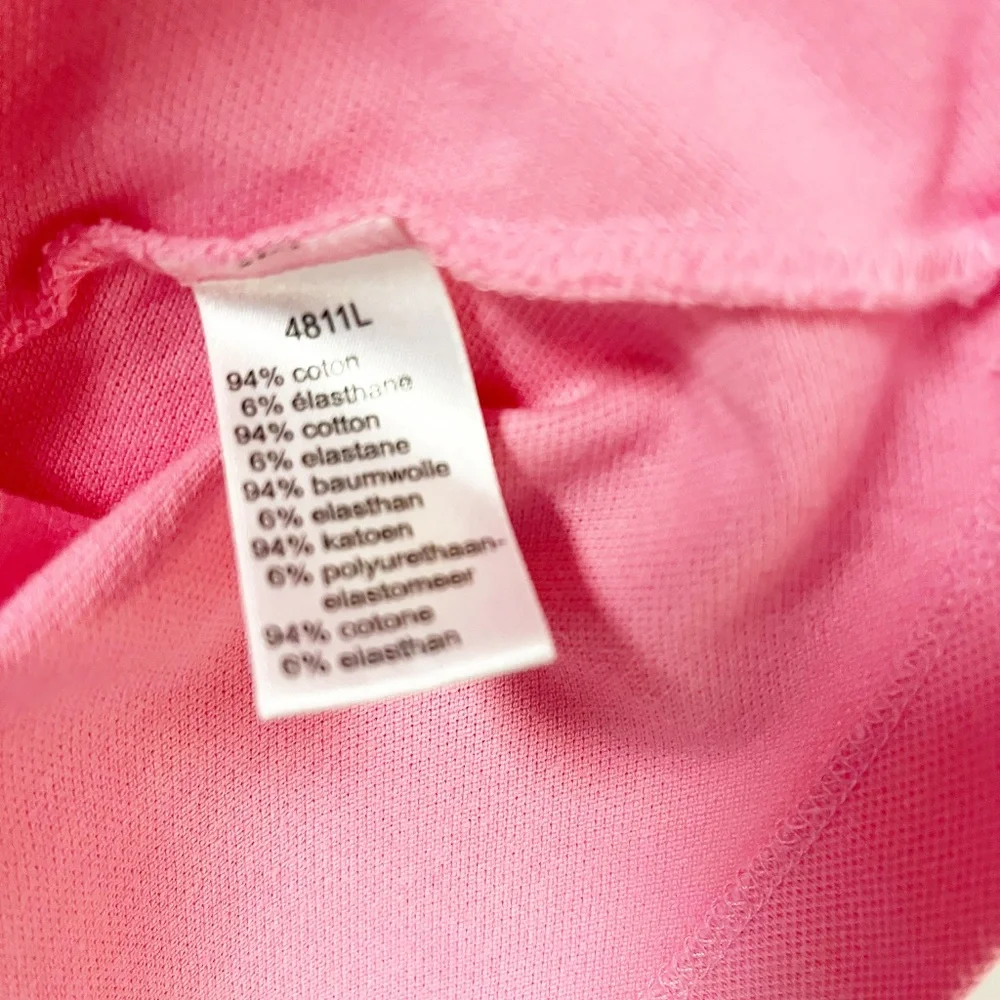 Lacoste Women's Pink Halter Babydoll Dress V Neck Y2K Preppy - Picture 7 of 7